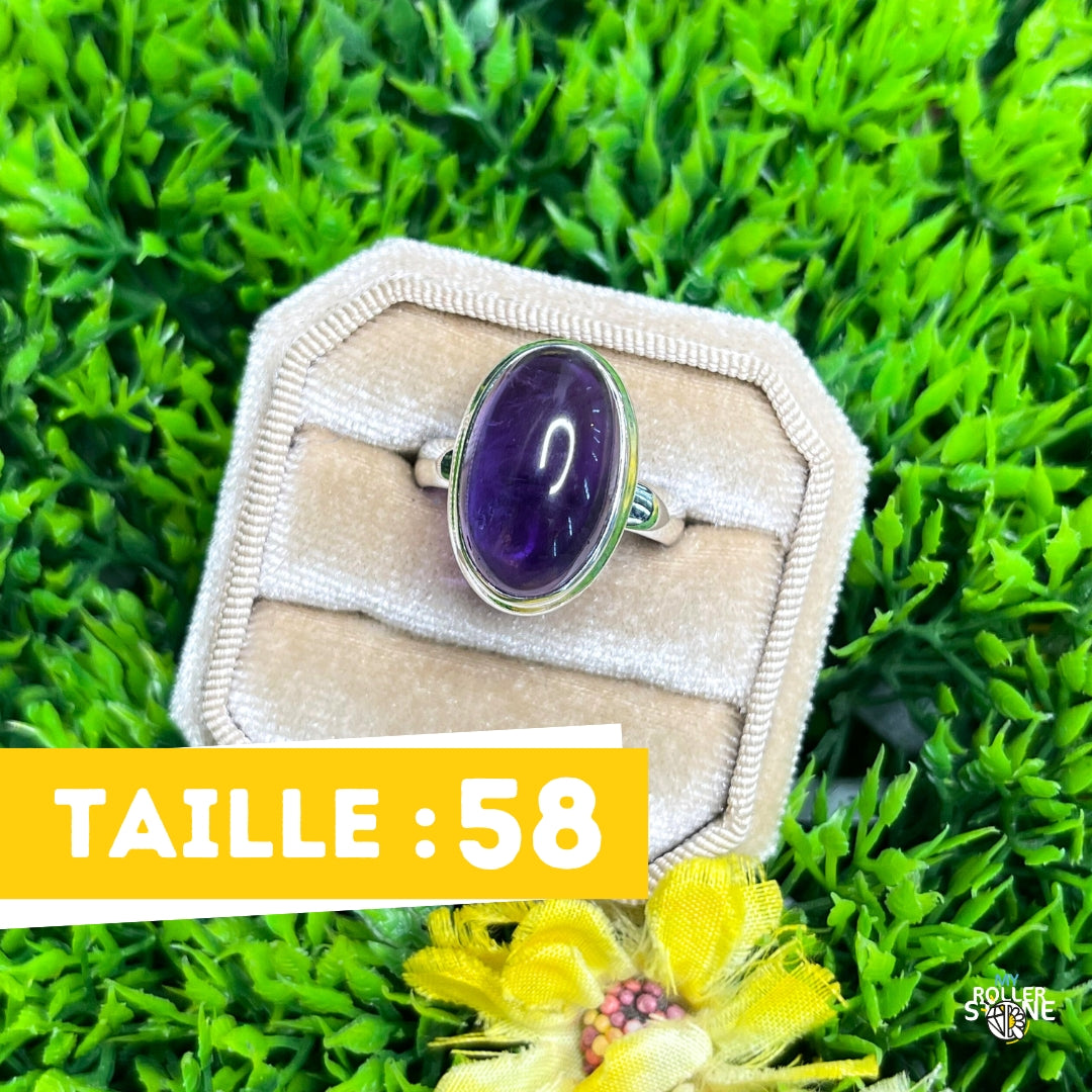 Bague Argent 925 Améthyste #136