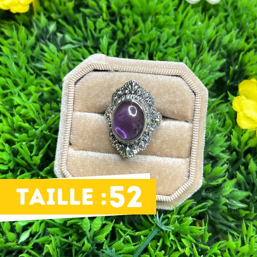 Bague Argent 925 Améthyste #37