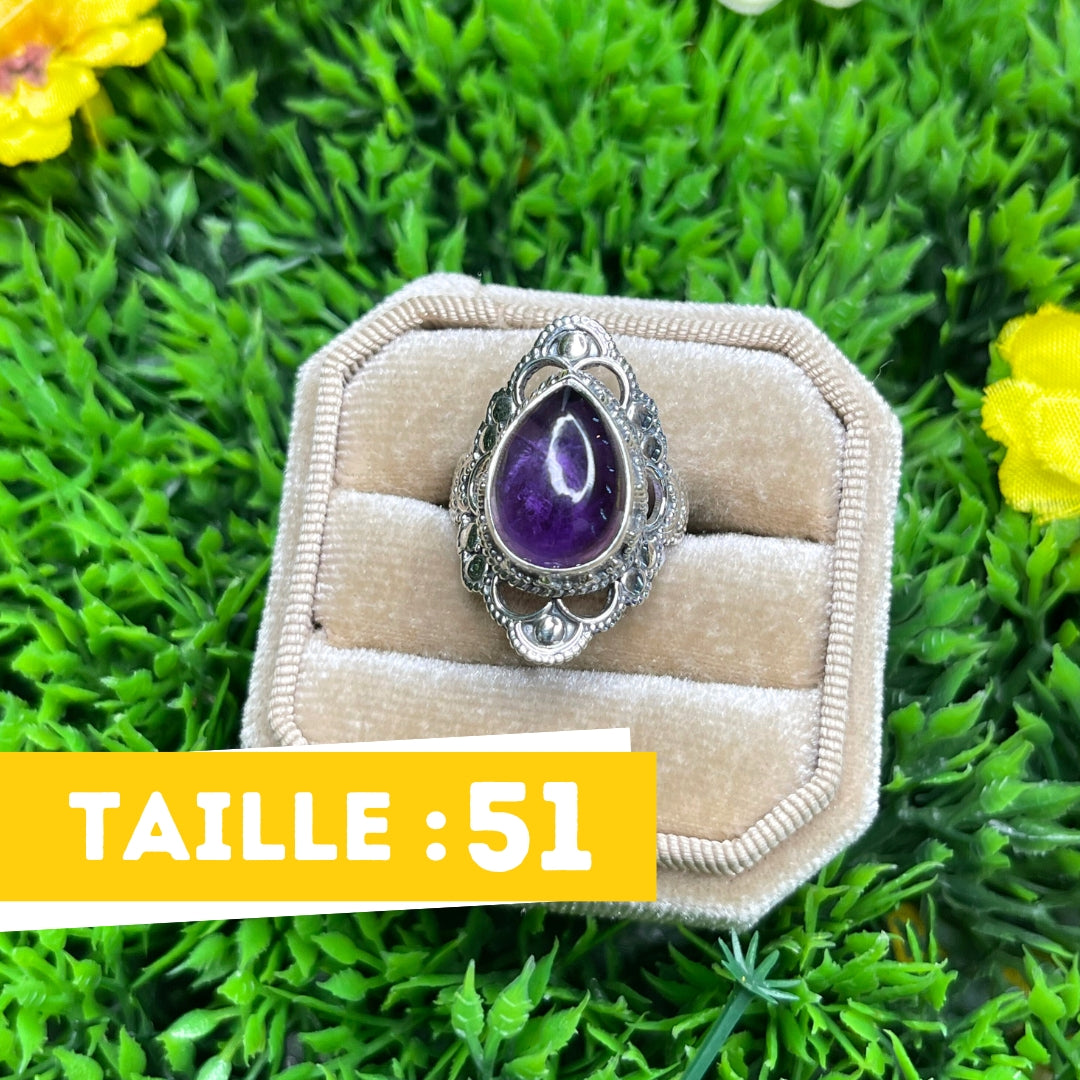 Bague Argent 925 Améthyste #31