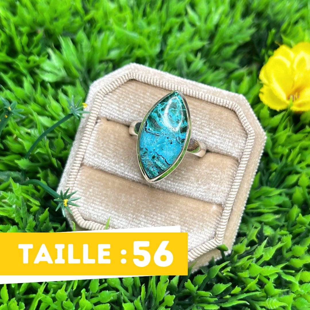 Bague Malachite Chrysocolle #7