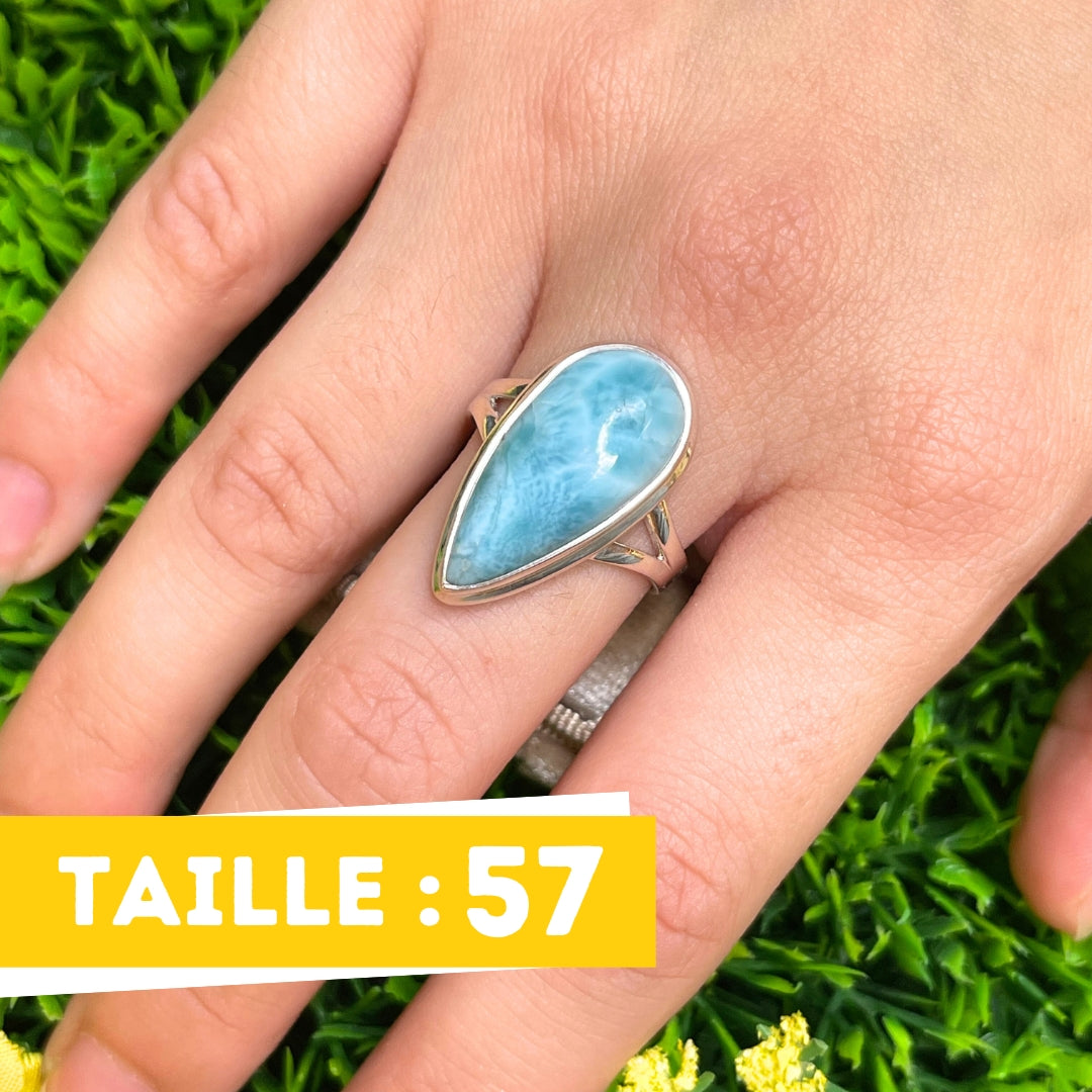 Bague Argent Larimar #73