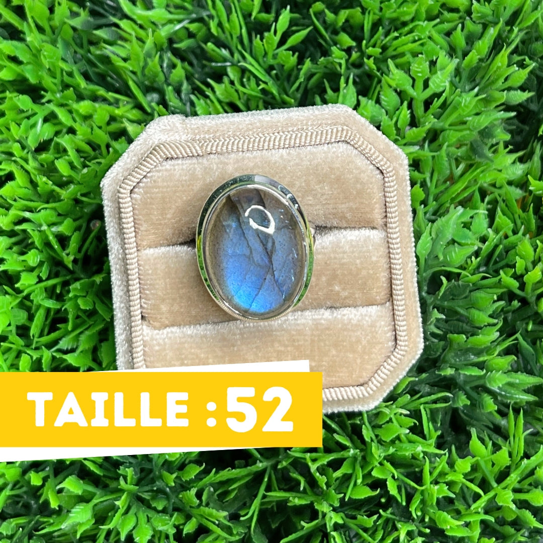 Bague Argent Labradorite Bluefire #167