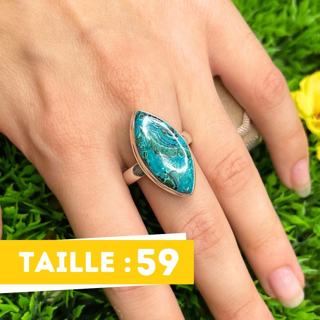 Bague Malachite Chrysocolle #15