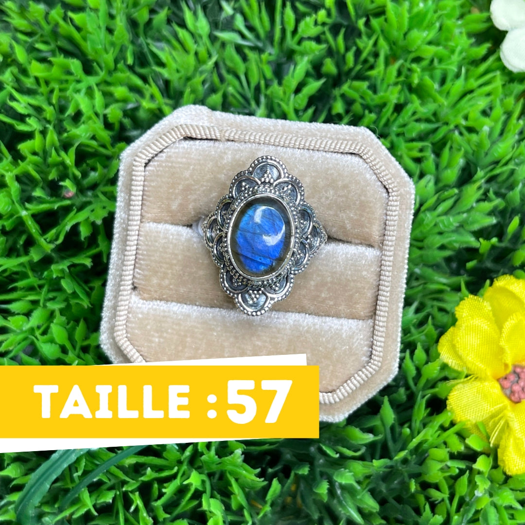 Bague Labradorite Bluefire Argent 925 #22