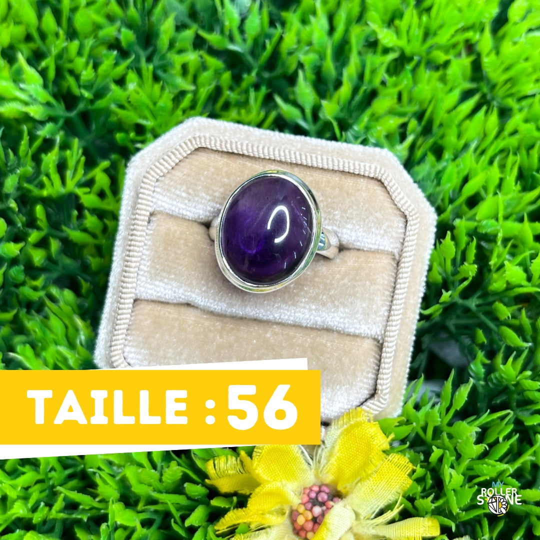 Bague Argent 925 Améthyste #116