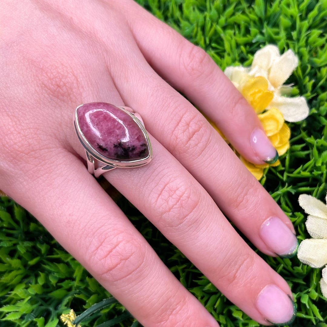 Bague Argent Rhodonite Australienne #10