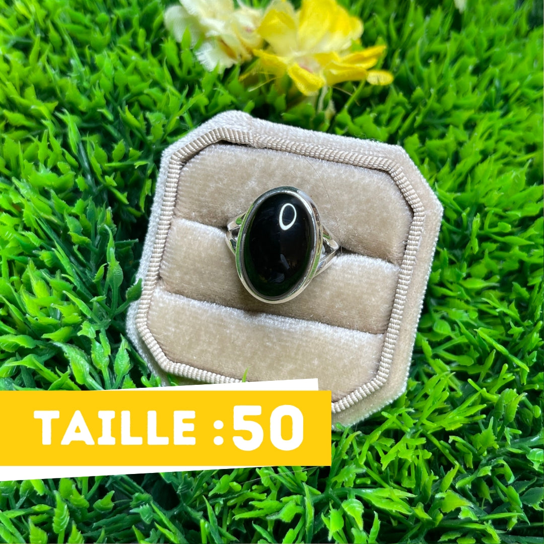 Bague Onyx Argent #22