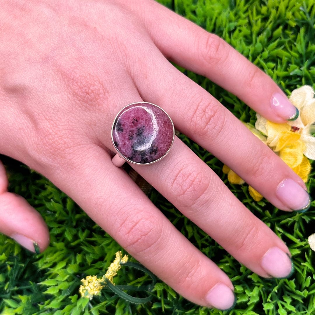 Bague Argent Rhodonite Australienne #24