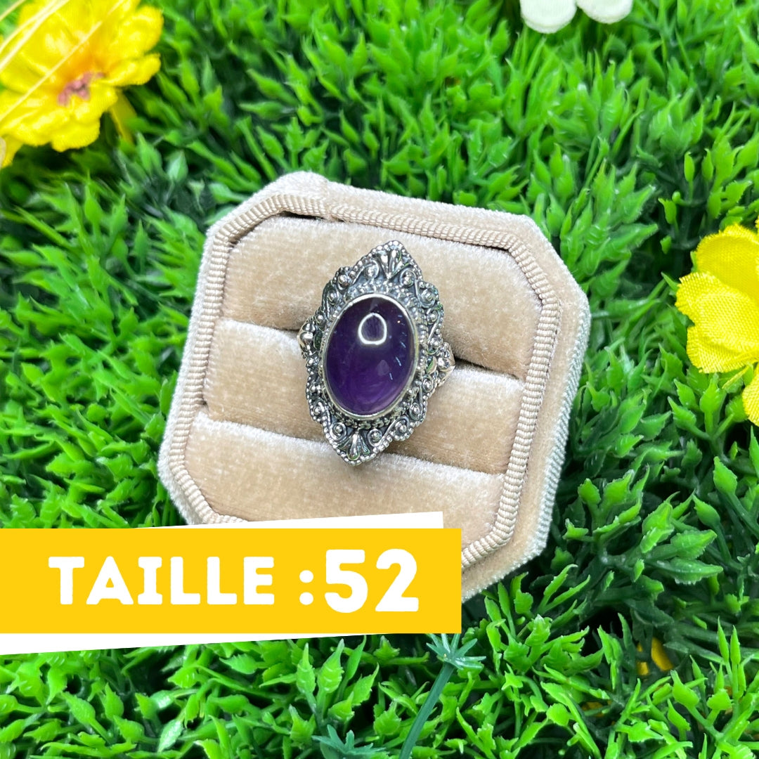 Bague Argent 925 Améthyste #34