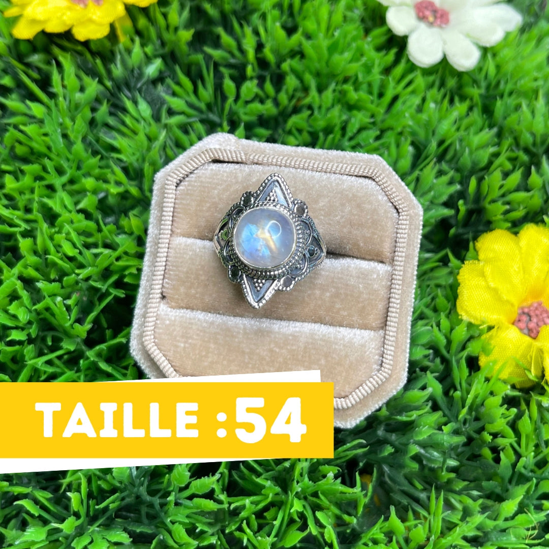 Bague Argent 925 Pierre de Lune #3