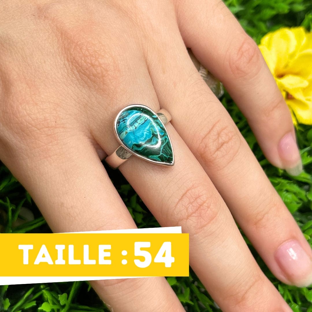 Bague Malachite Chrysocolle #22