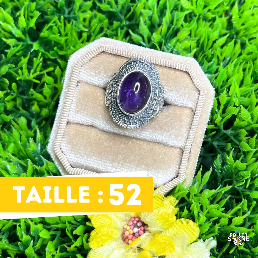 Bague Argent 925 Améthyste #193