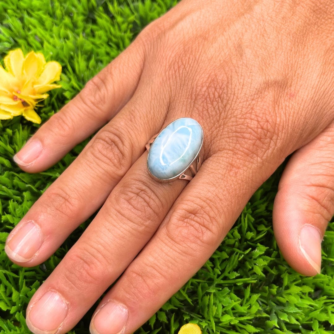 Bague Argent Larimar #11