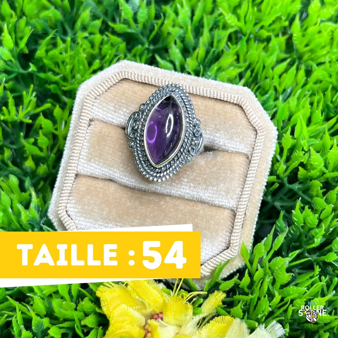 Bague Argent 925 Améthyste #185