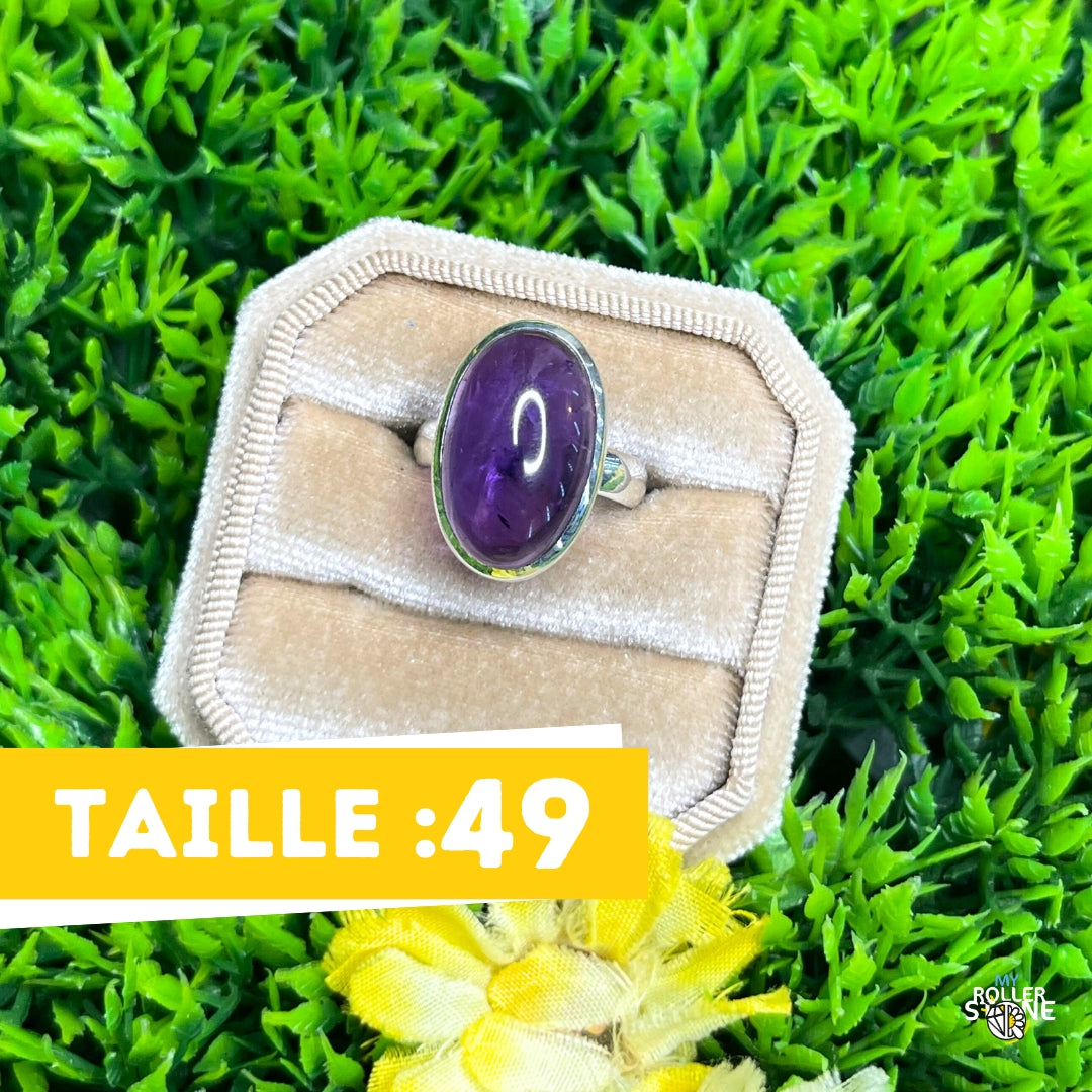 Bague Argent 925 Améthyste #68