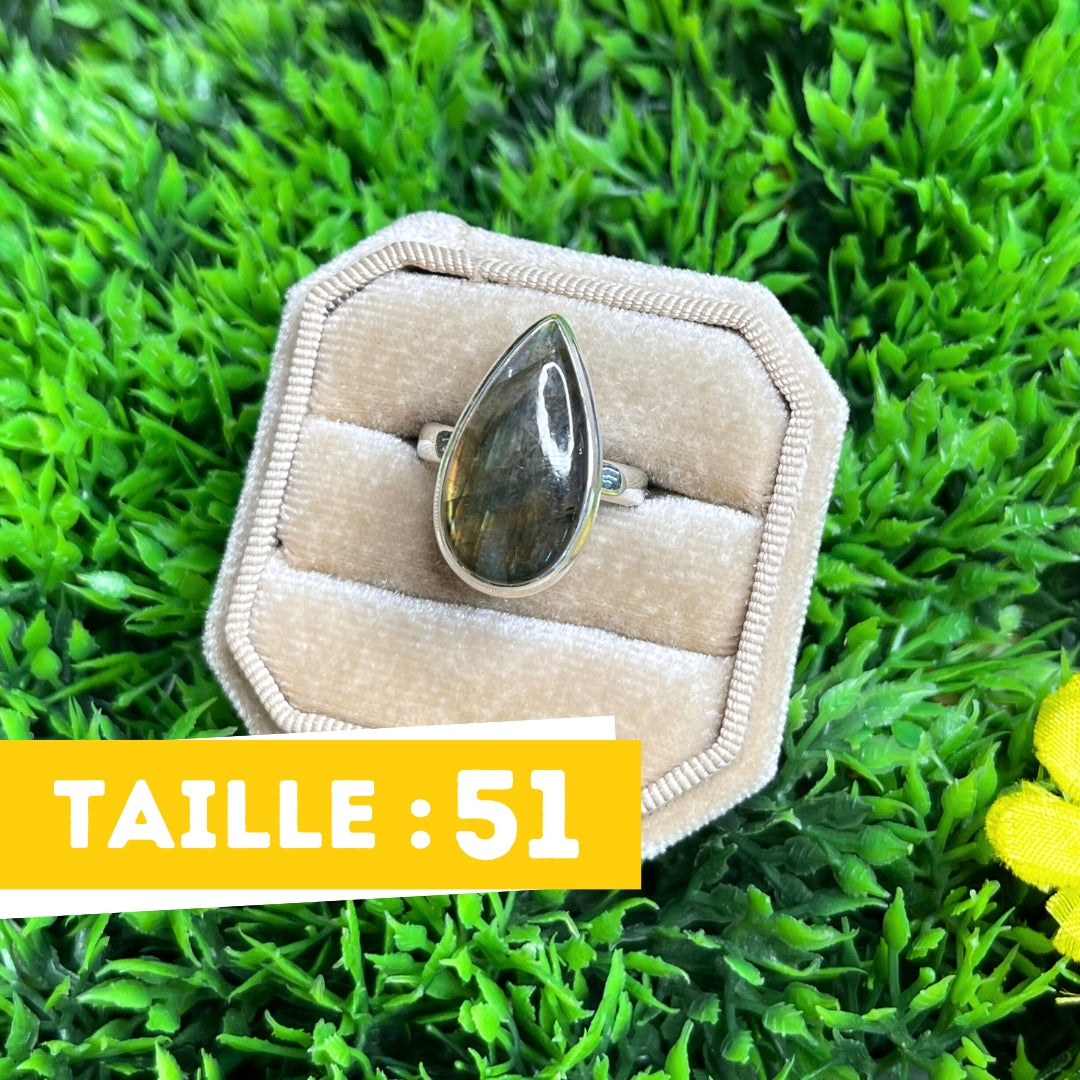 Bague Argent Labradorite Multifire #18