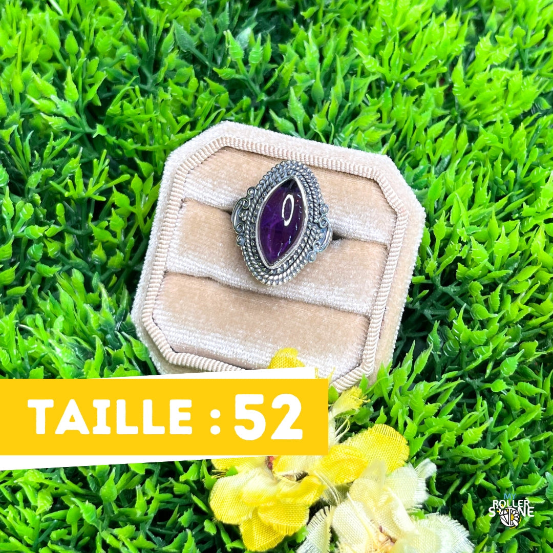 Bague Argent 925 Améthyste #191