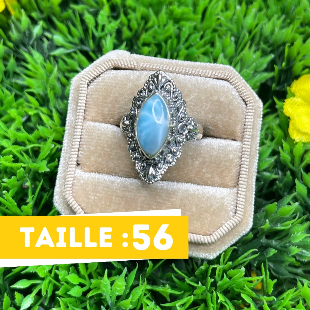 Bague Argent 925 Larimar #10