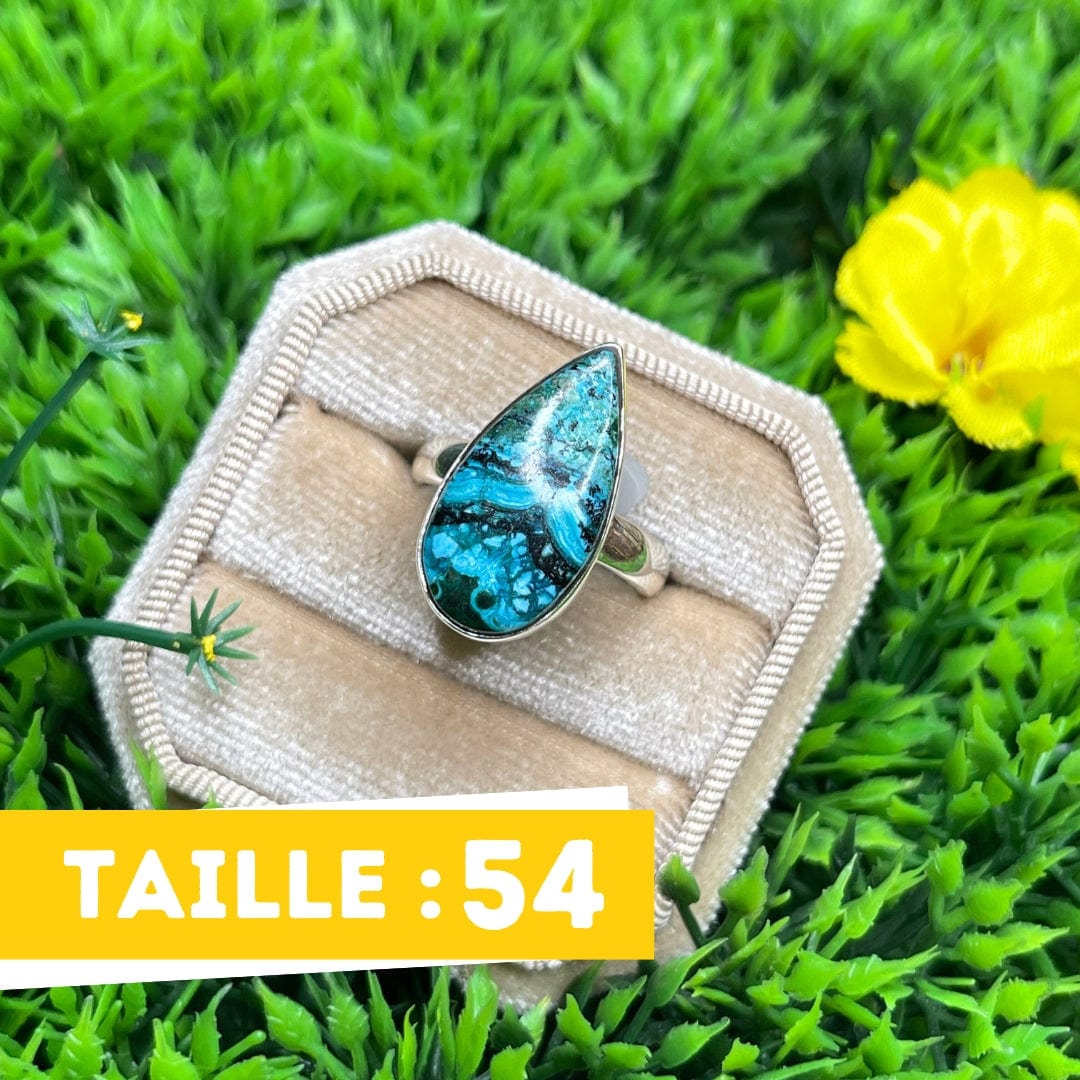 Bague Malachite Chrysocolle #35