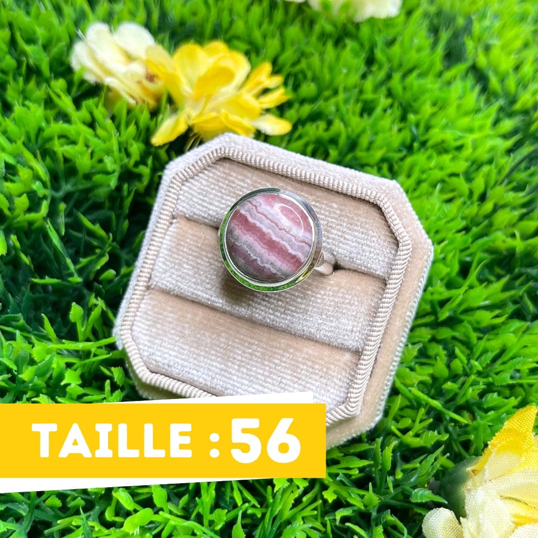 Bague Argent Rhodochrosite #14