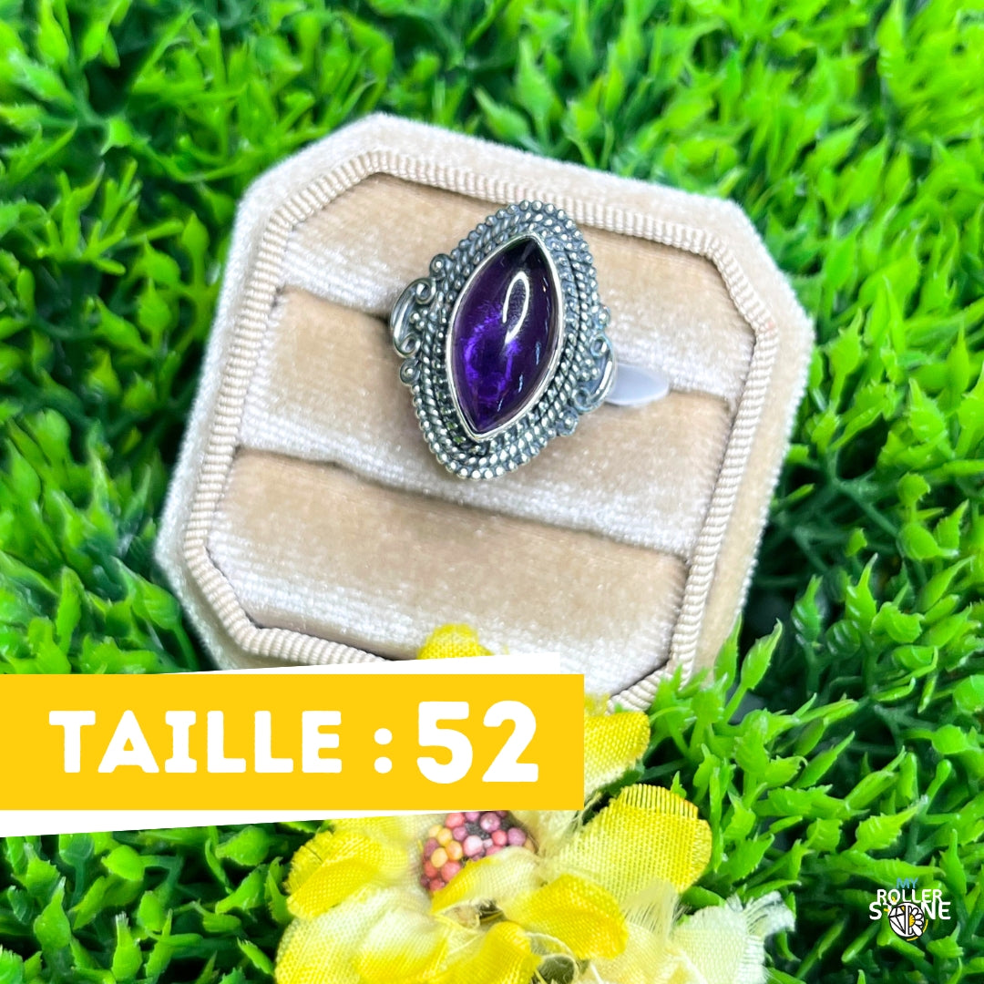 Bague Argent 925 Améthyste #197