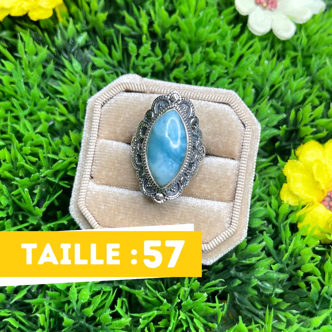 Bague Argent 925 Larimar #26