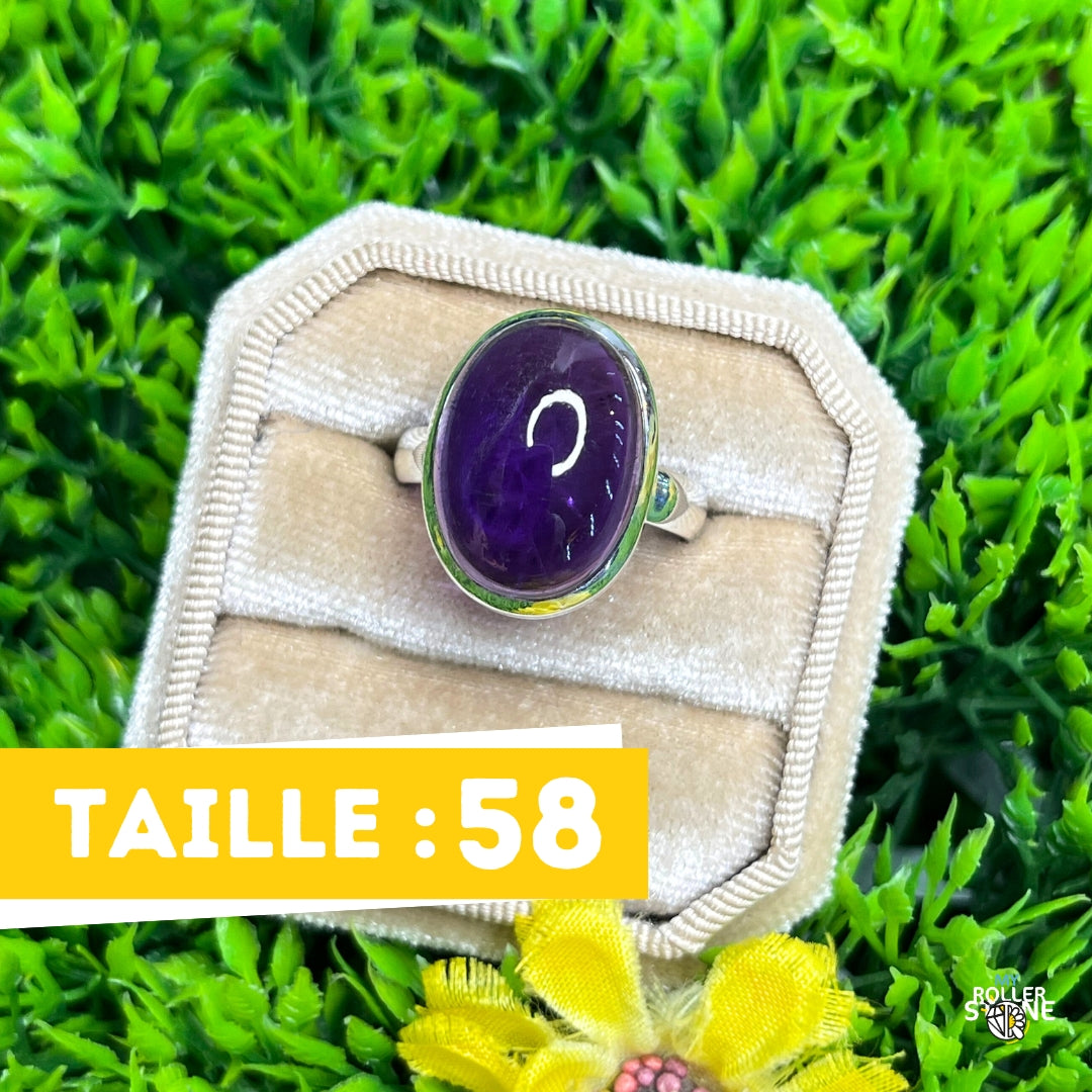 Bague Argent 925 Améthyste #131