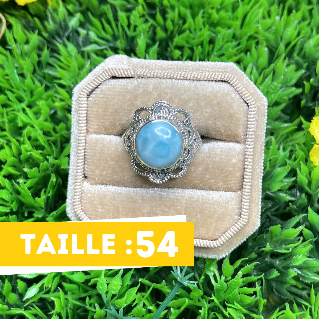 Bague Argent 925 Larimar #5