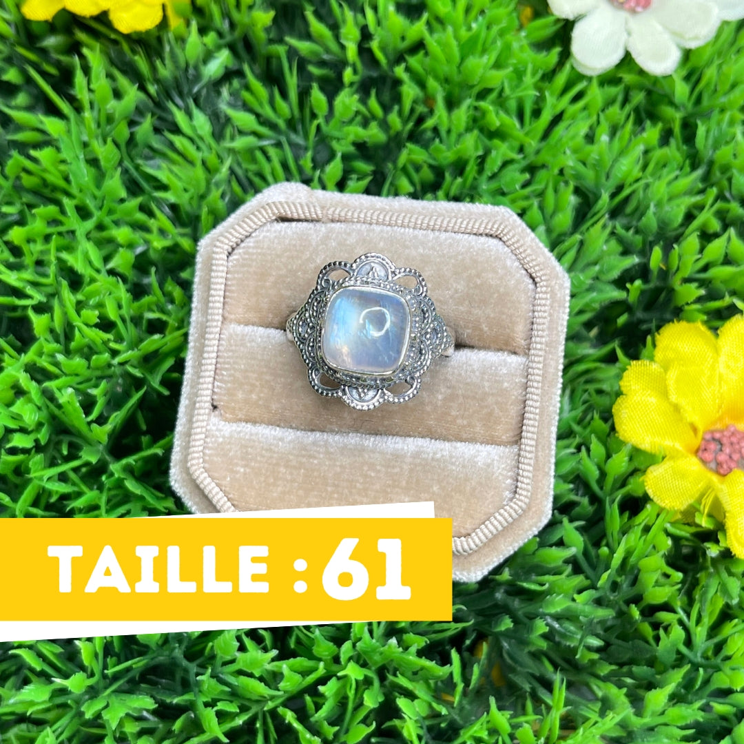 Bague Argent 925 Pierre de Lune #27