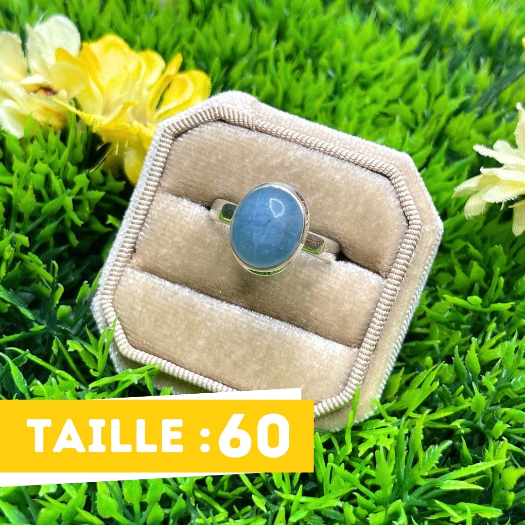 Bague Argent Aigue Marine #22