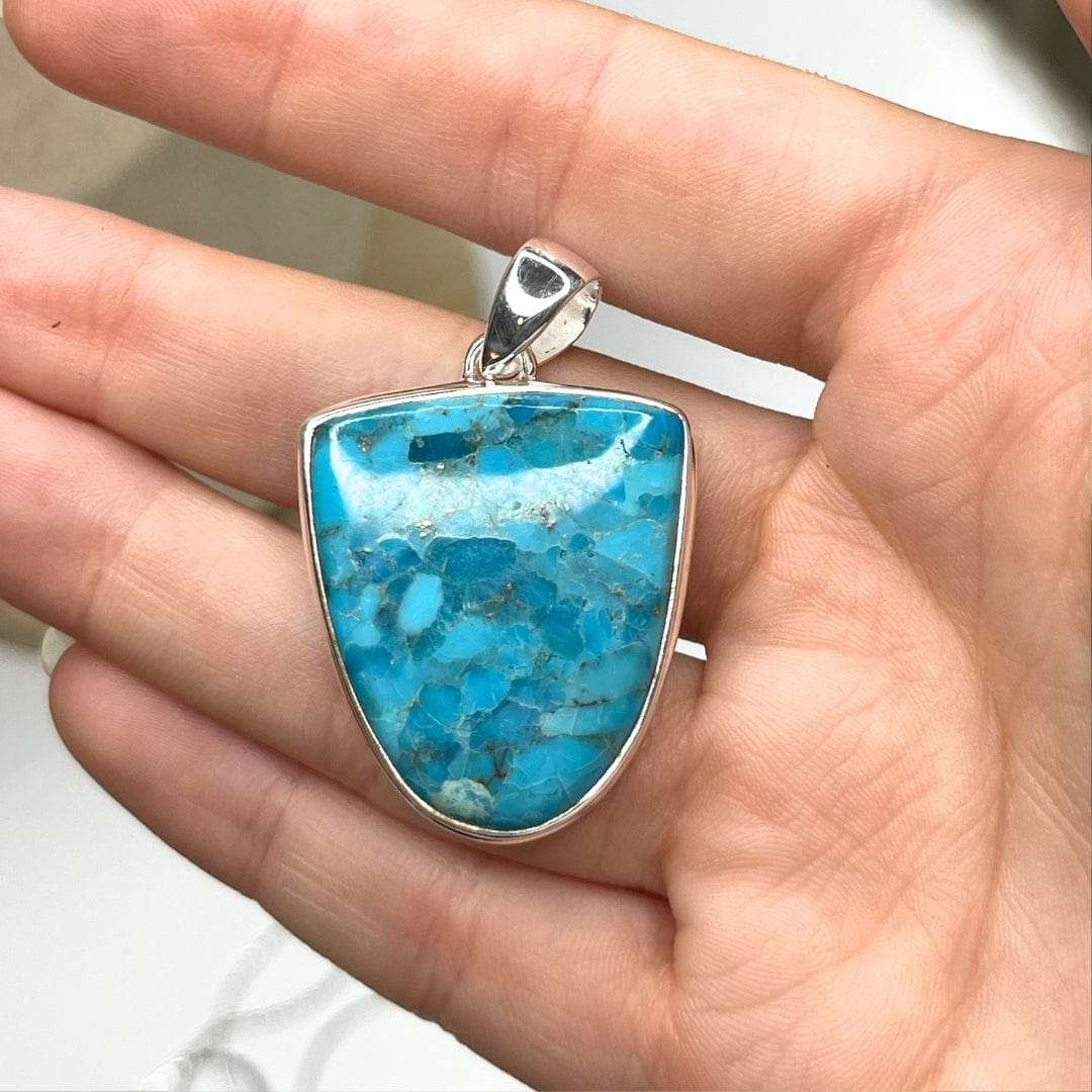 Pendentif Argent 925 Turquoise Mohave #19