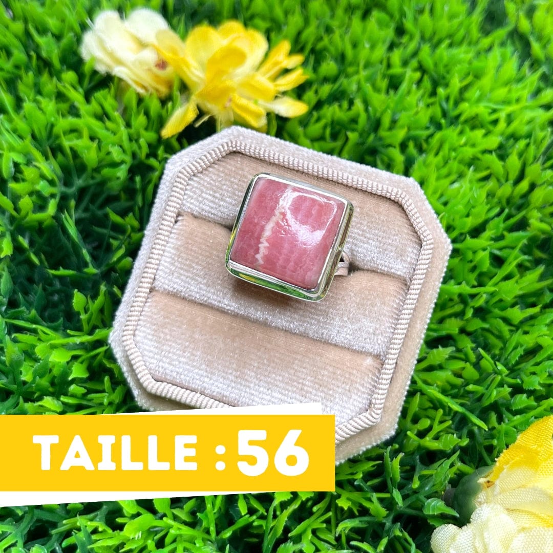 Bague Argent Rhodochrosite #12