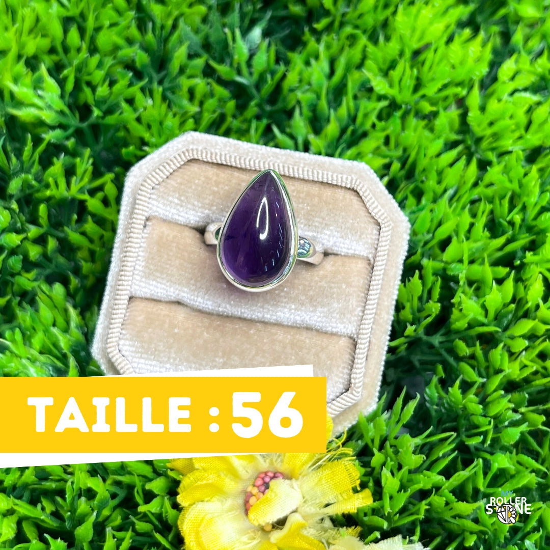 Bague Argent 925 Améthyste #115