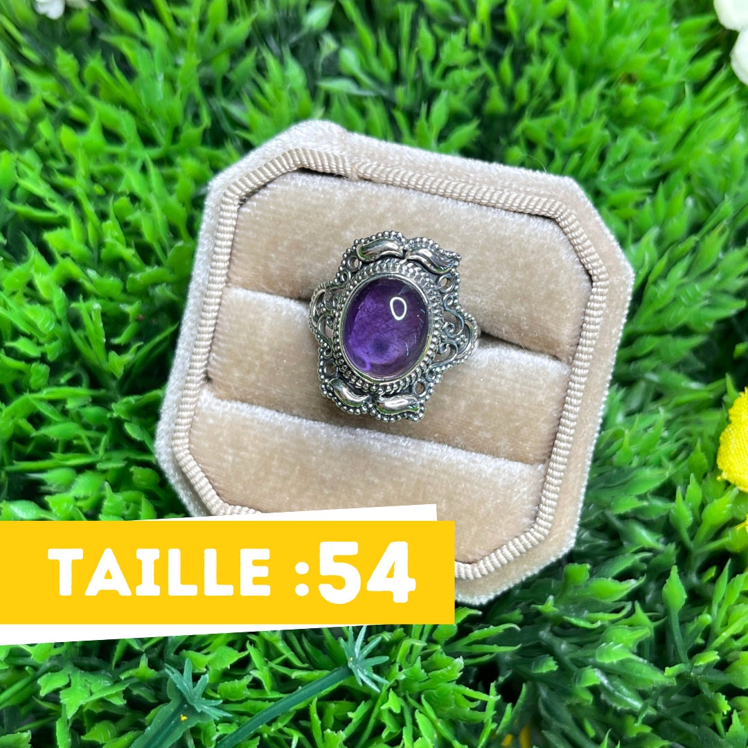 Bague Argent 925 Améthyste #46