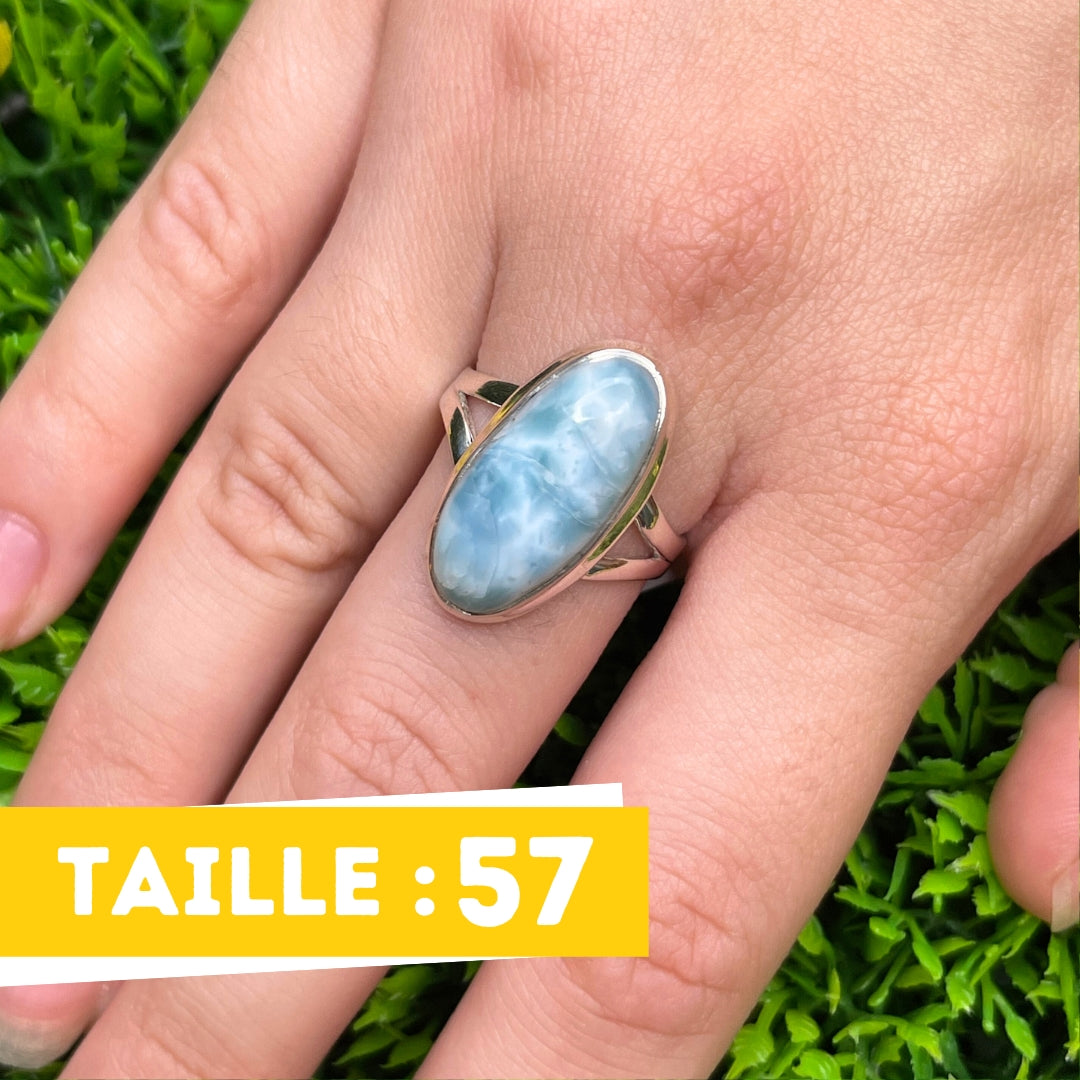 Bague Argent Larimar #101