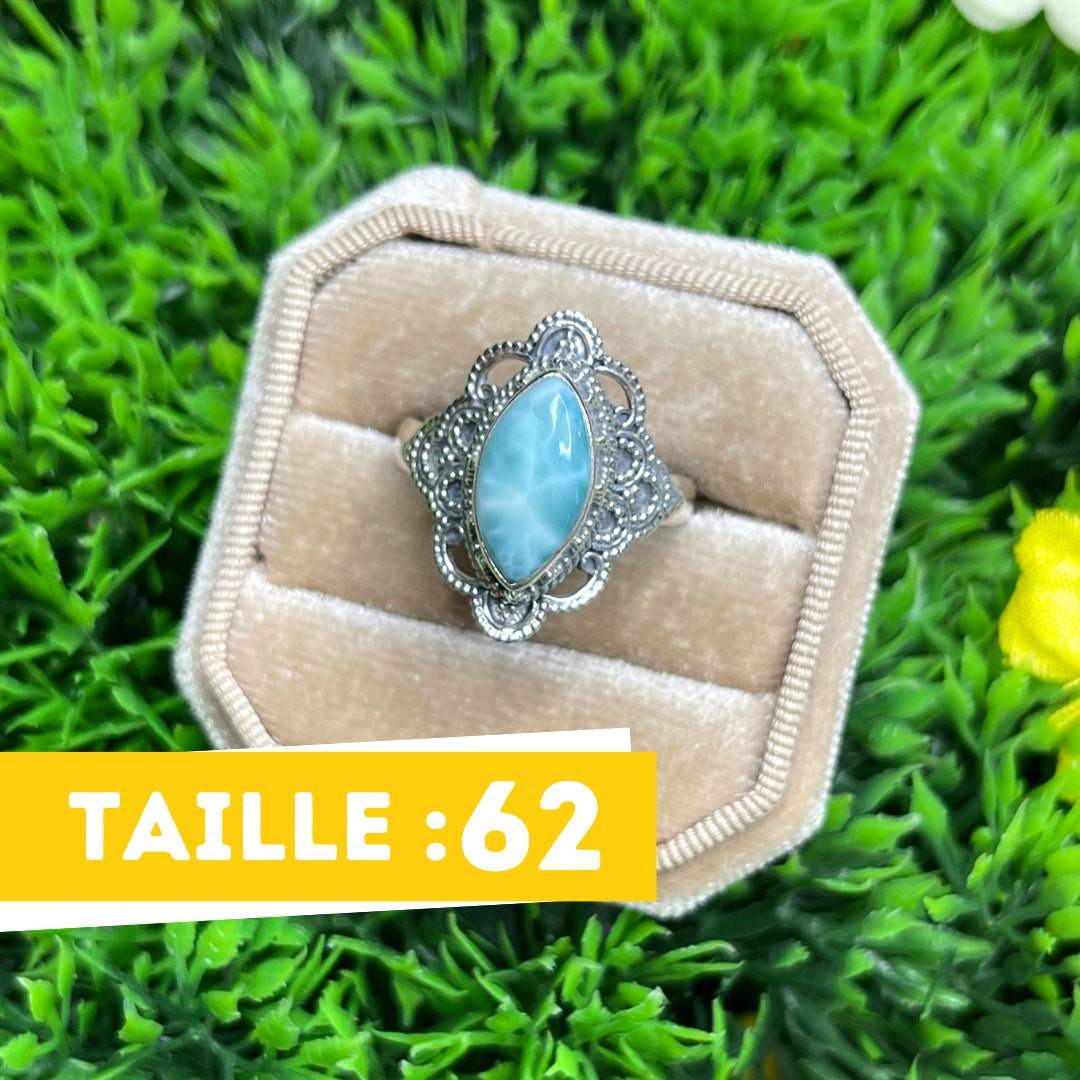 Bague Argent 925 Larimar #33