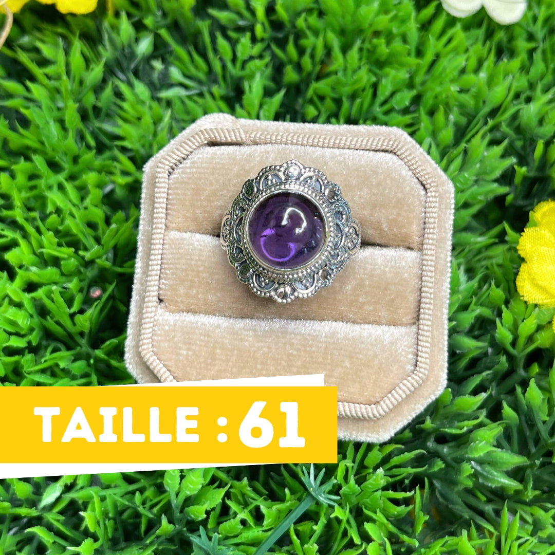 Bague Argent 925 Améthyste #36