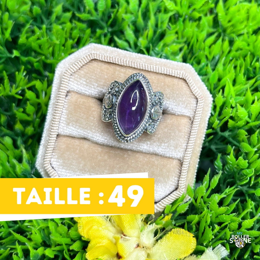 Bague Argent 925 Améthyste #153