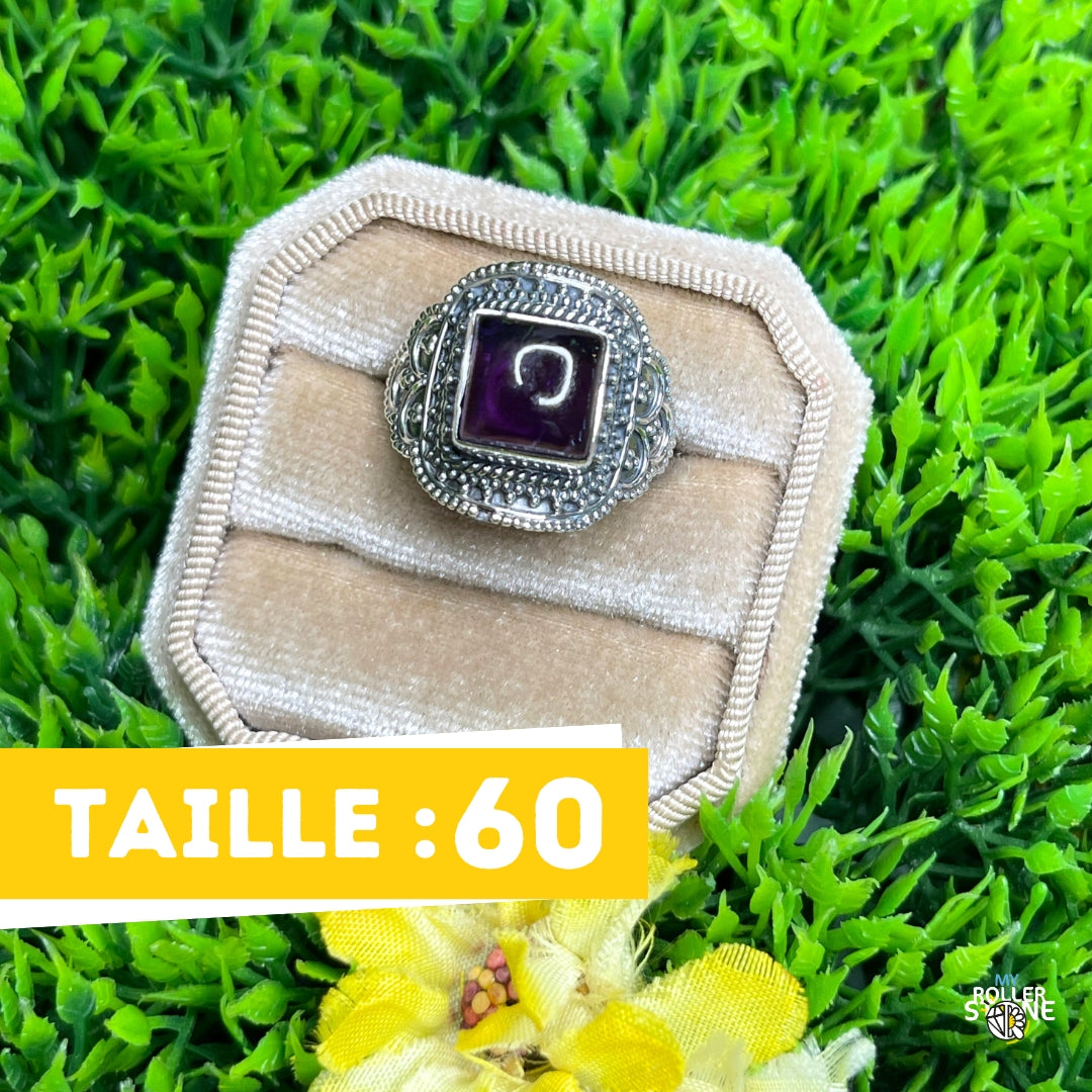 Bague Argent 925 Améthyste #165