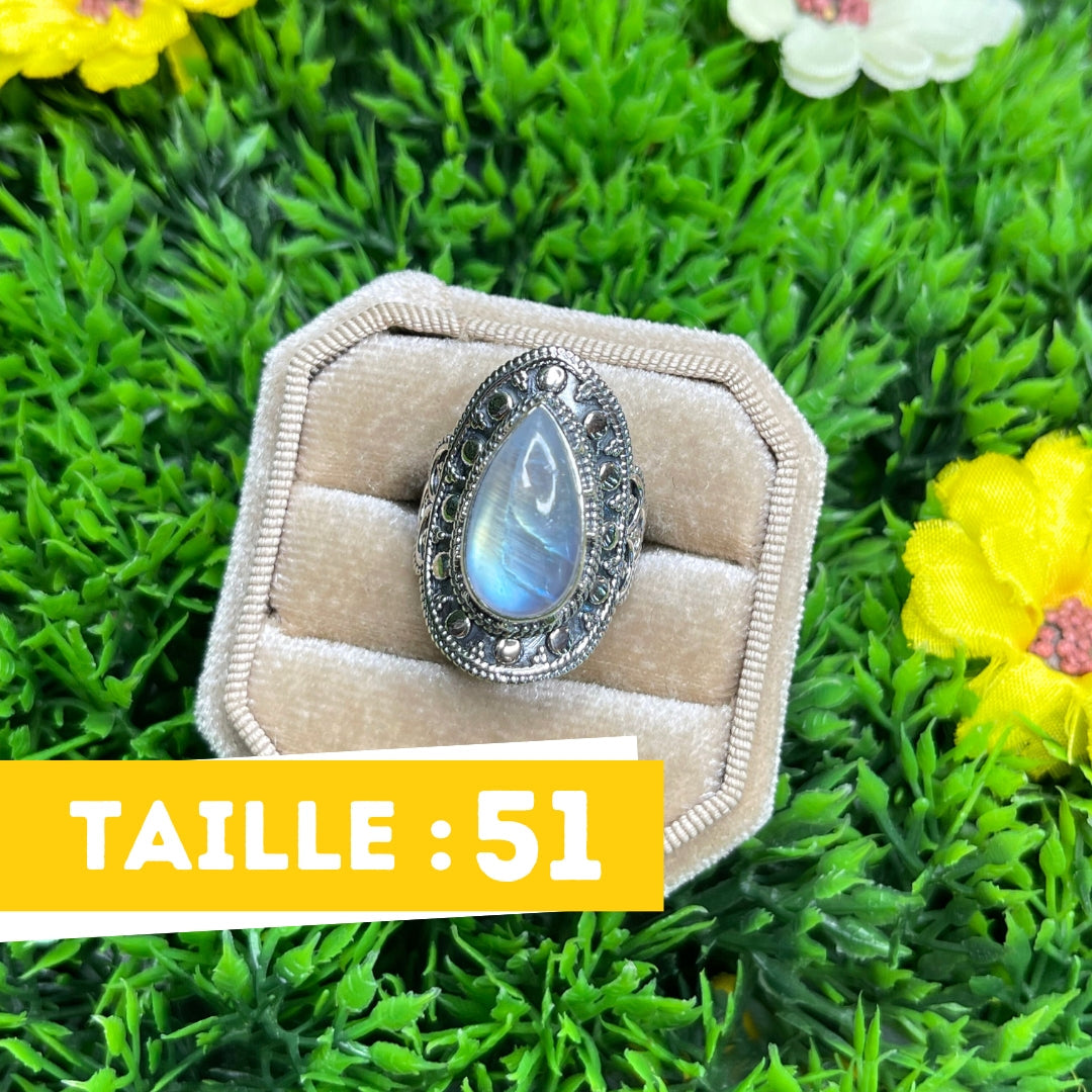 Bague Argent 925 Pierre de Lune #20