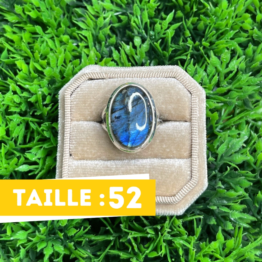 Bague Argent Labradorite Bluefire #216