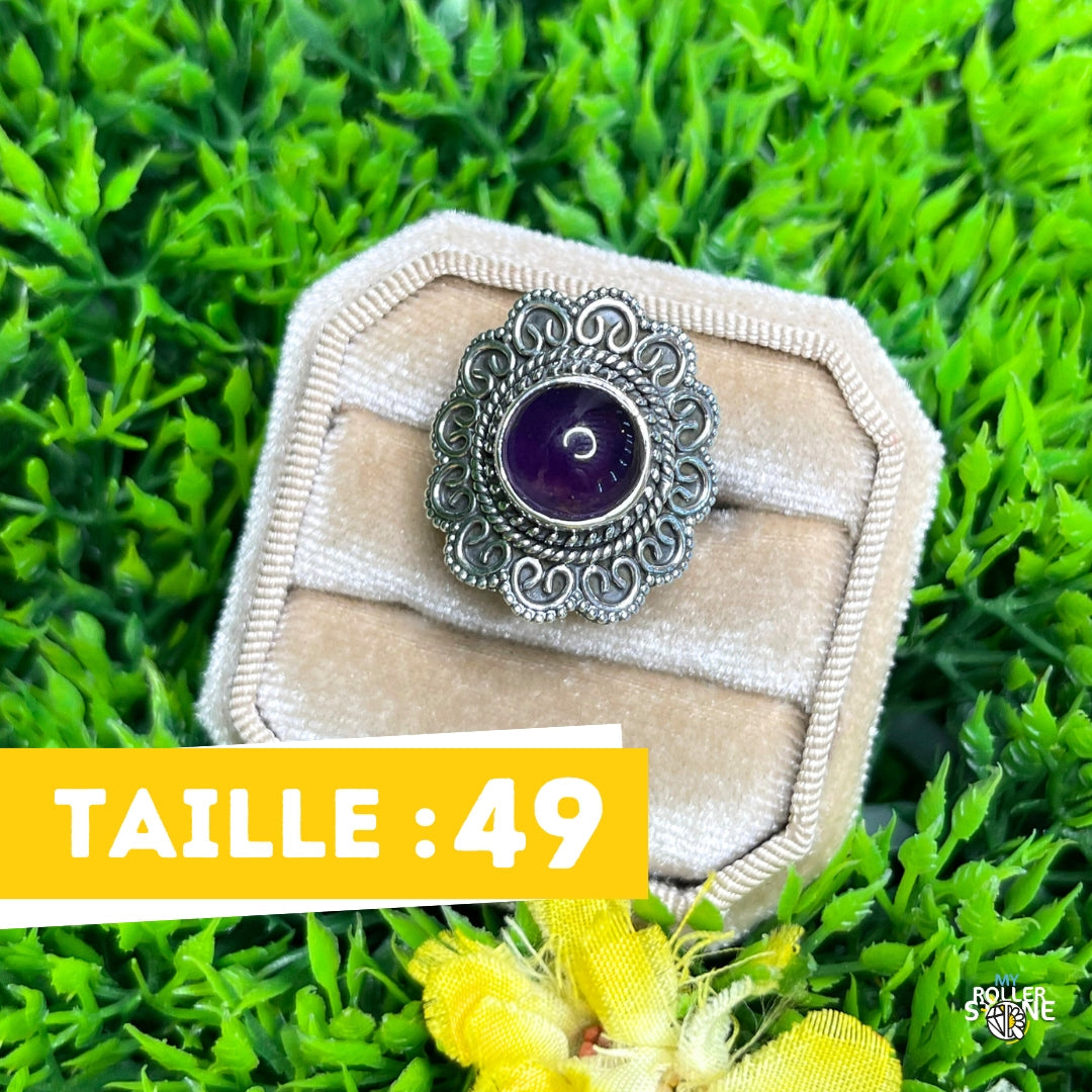 Bague Argent 925 Améthyste #157