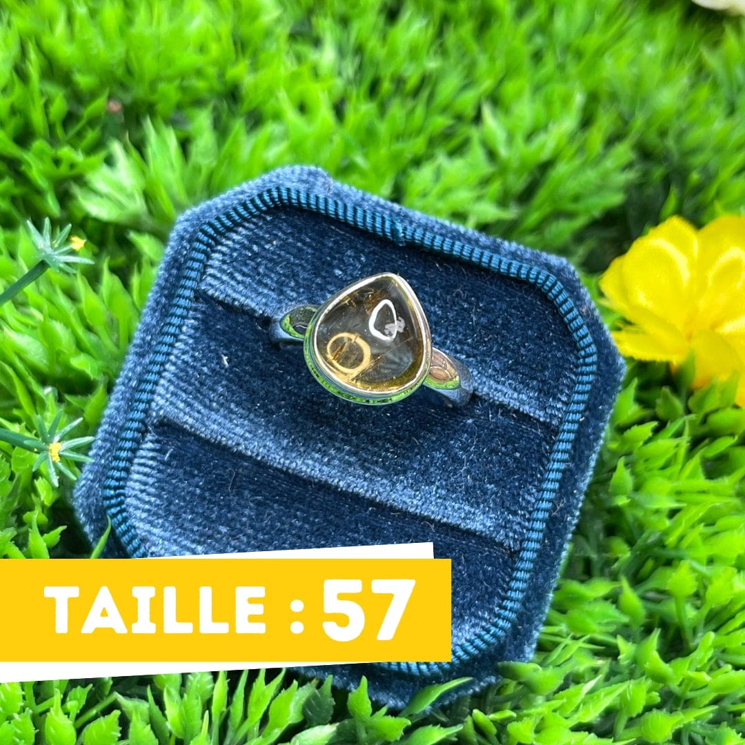 Bague Argent Citrine #15