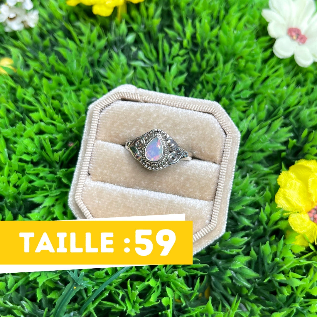 Bague Argent 925 Opale Ethiopienne #4