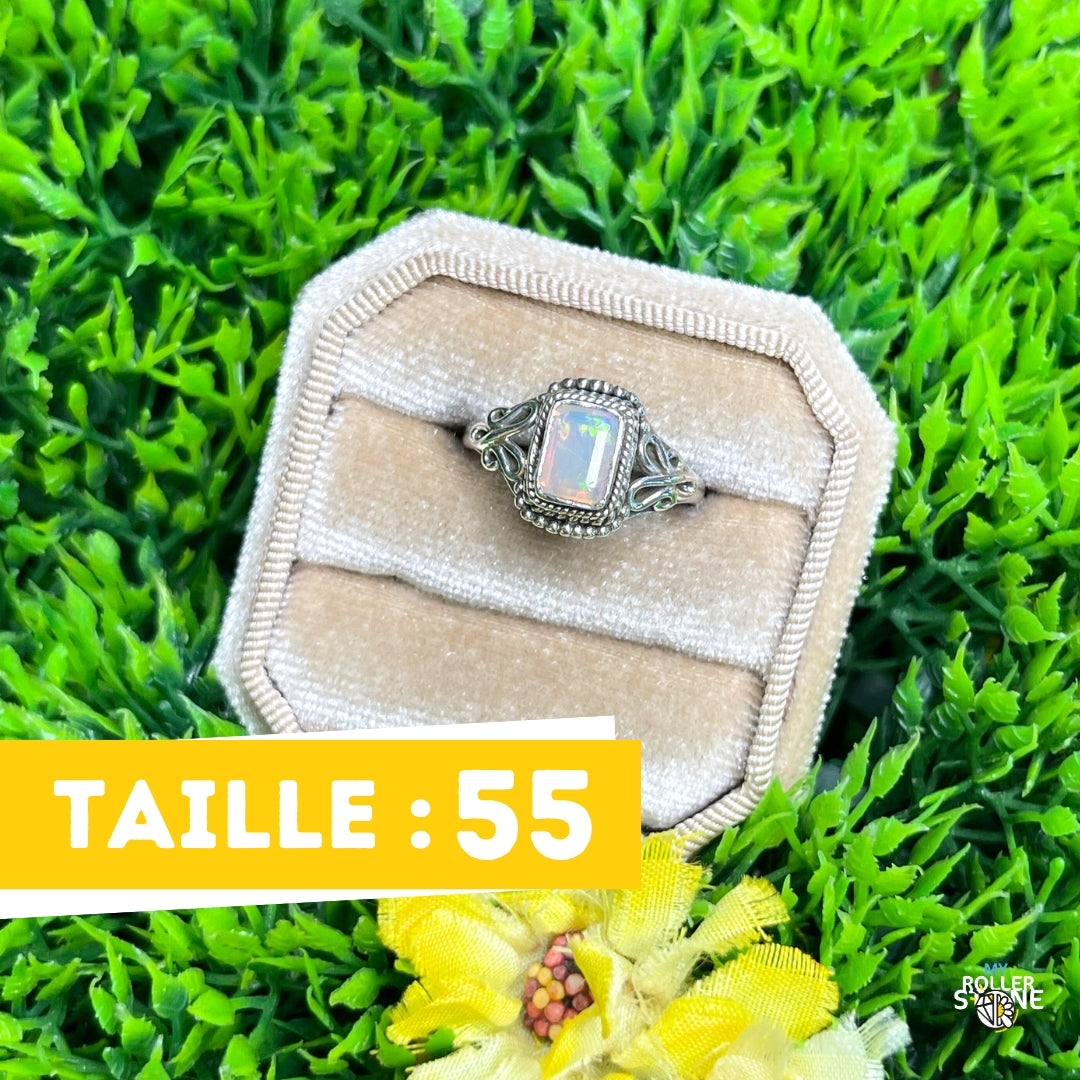 Bague Argent Opale d'Ethiopie #361