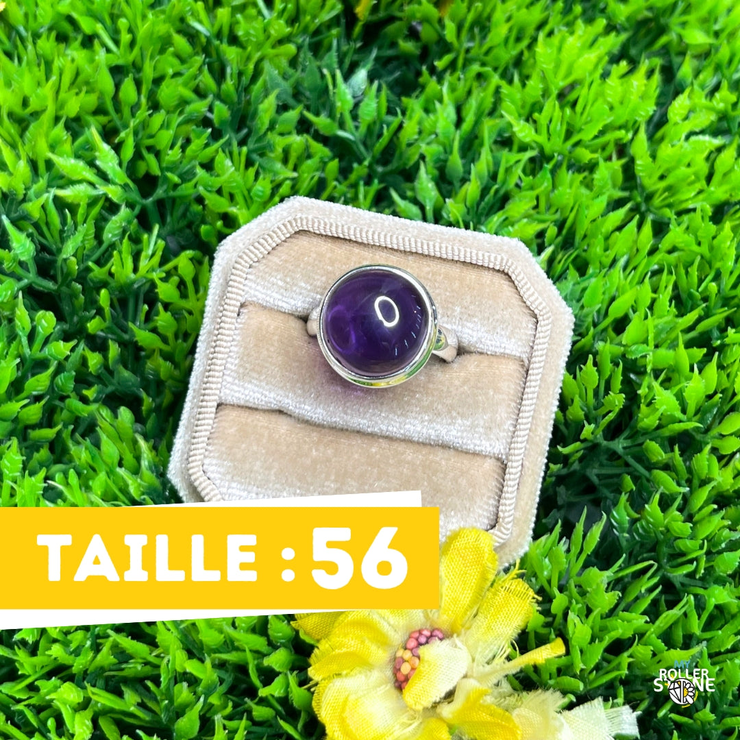 Bague Argent 925 Améthyste #117