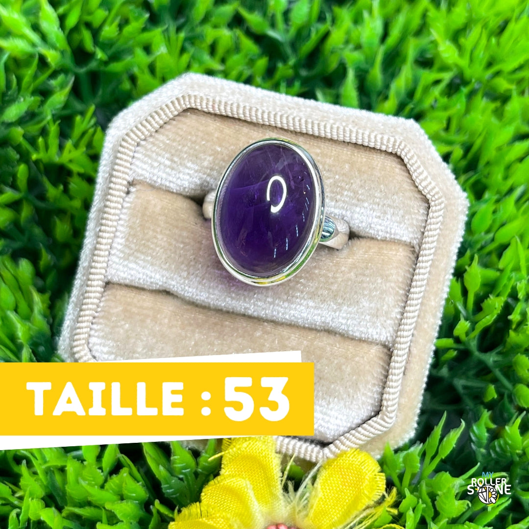 Bague Argent 925 Améthyste #127