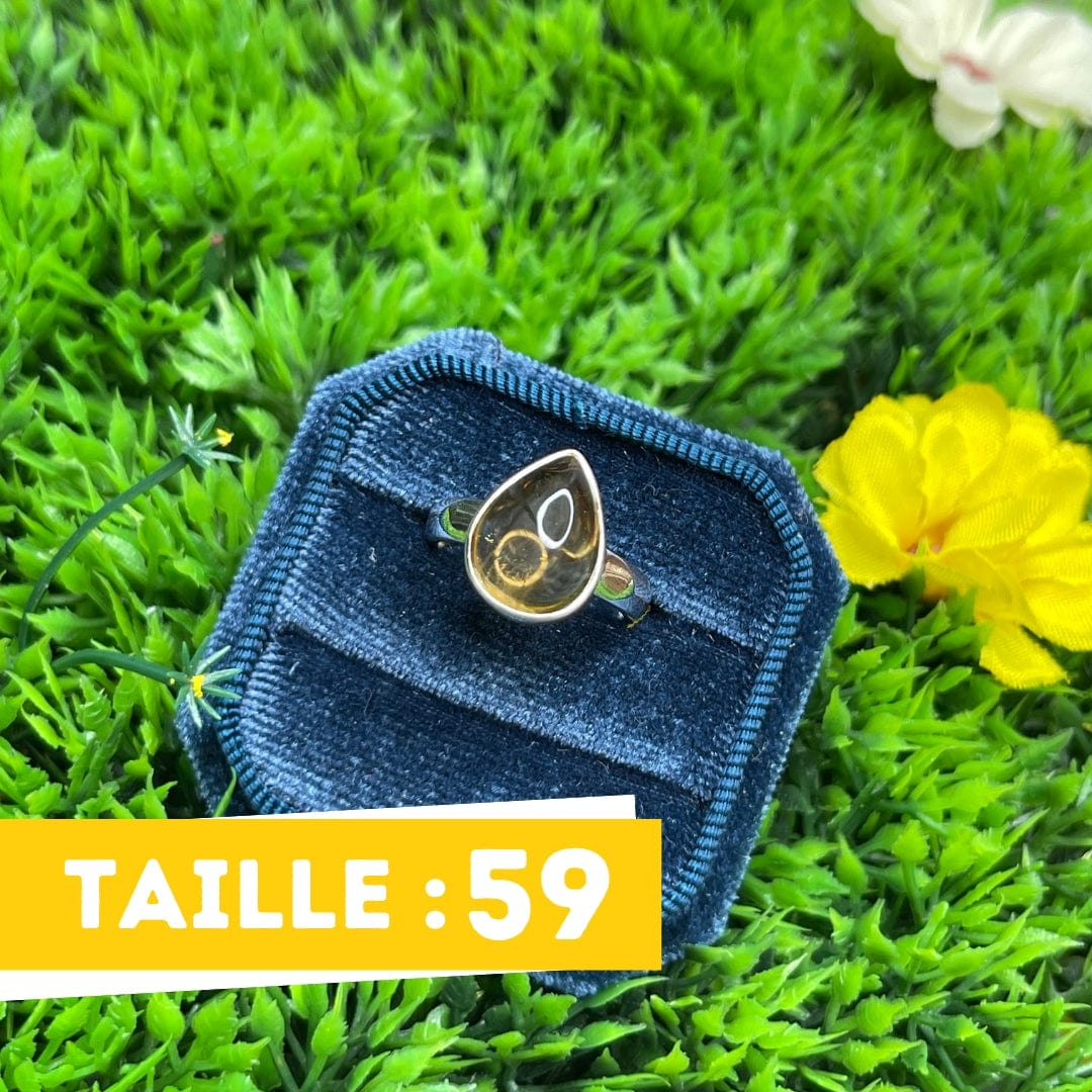 Bague Argent Citrine #26