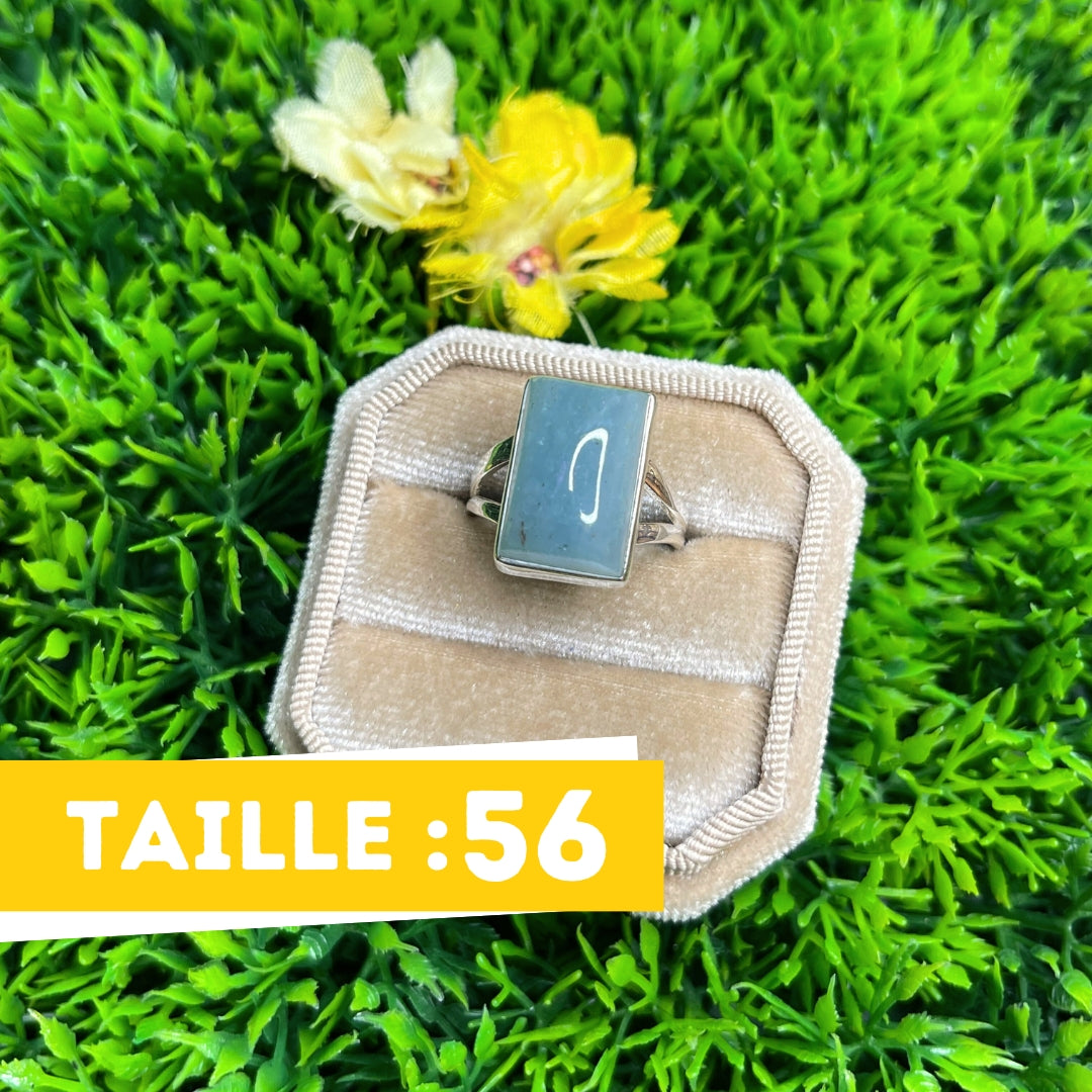 Bague Argent Aigue Marine #66