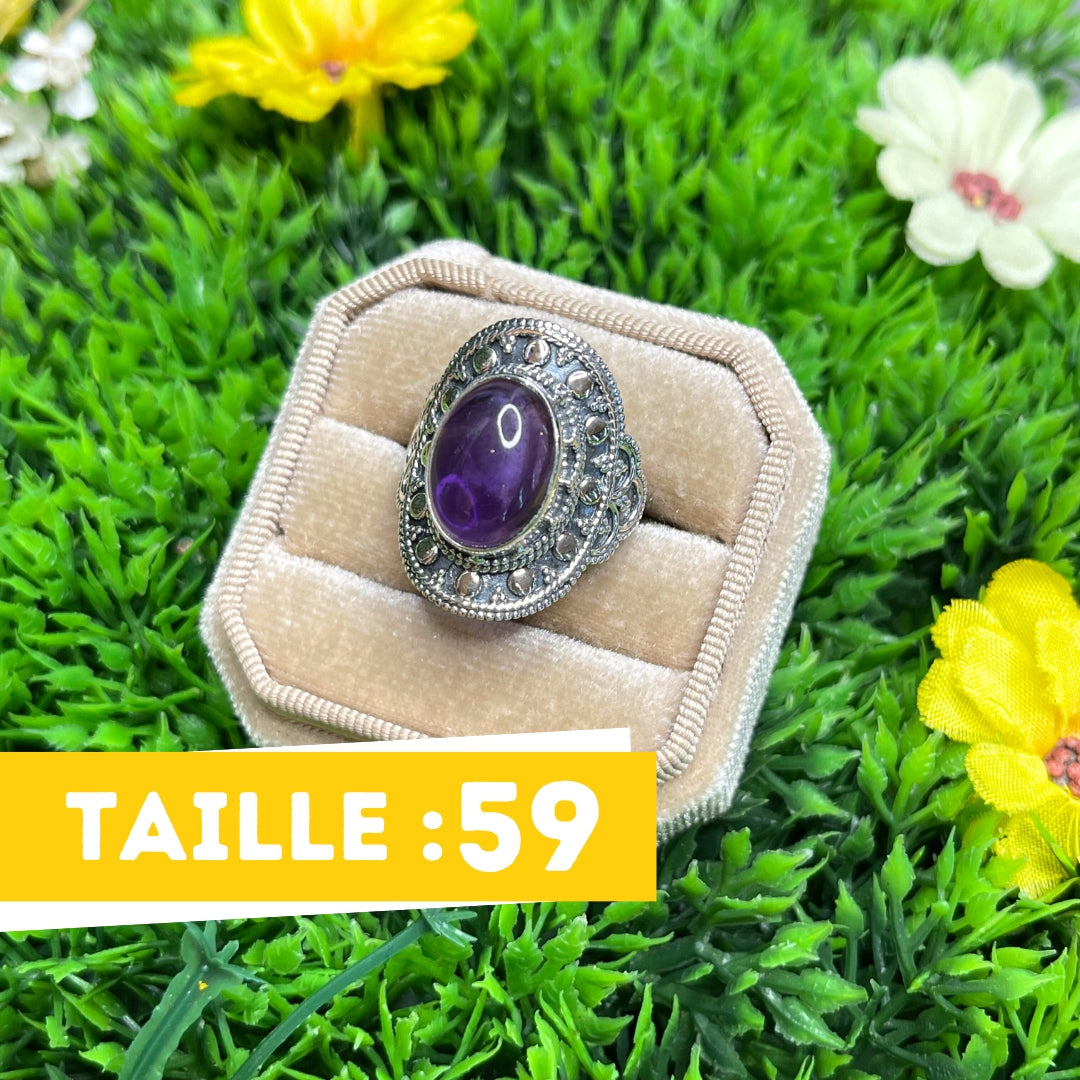 Bague Argent 925 Améthyste #20